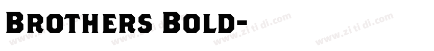Brothers Bold字体转换